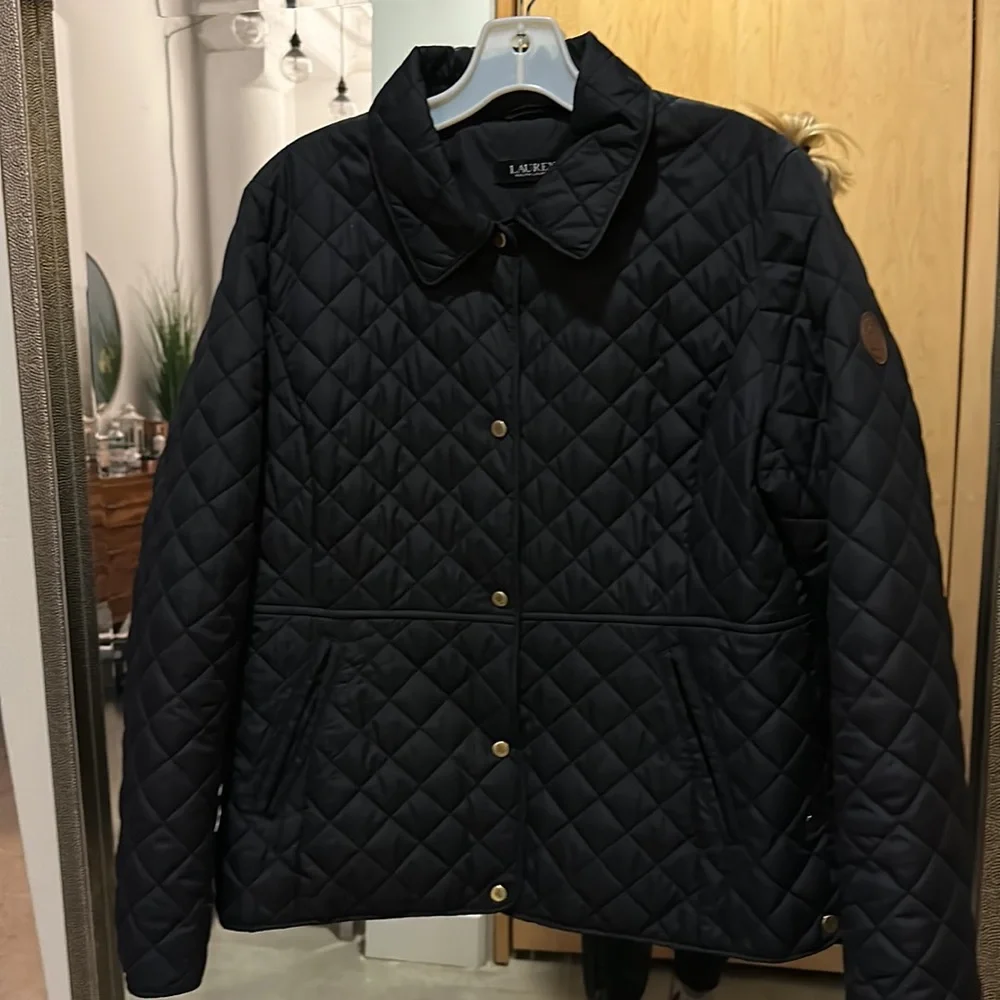 Ralph Lauren Navy Jacket - women’s size large - Picture 2 of 5